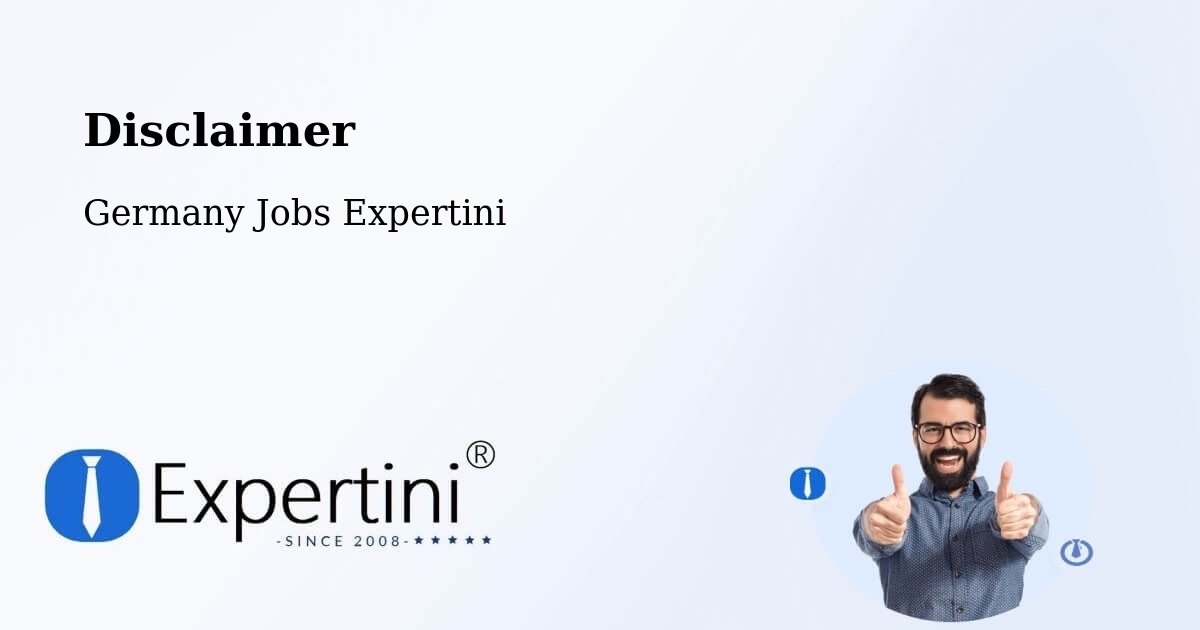 Disclaimer – Machern - Germany Jobs Expertini